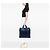 Saco Shopper Tote Prada Vitello Daino Azul - vista 6