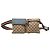 Bolsa de cintura Gucci GG Canvas Web com bolso duplo Bege