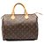 Bolso Boston Louis Vuitton Monogram Speedy 30 Marrón Castaño