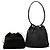 Borsa a tracolla Gucci in tela intrecciata nera Nero - vista 7