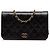 Borsa a tracolla Chanel Medium CC Quilted Lambskin Full Flap Nera Nero