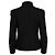 Pierre Balmain, giacca in lana perlinata con collo alto Nero - vista 3