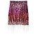 Autre Marque Amen Minigonna di paillettes e frange Rosa Rosso Metallico