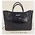 Longchamp Roseau Handtasche aus schwarzem Leder in Krokodil-Optik - Ansicht 13