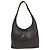 Longchamp Le Foulonne Handtasche aus schwarzem Narbenleder
