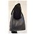 Longchamp Le Foulonne Handtasche aus schwarzem Narbenleder - Ansicht 2