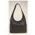 Longchamp Le Foulonne Handtasche aus schwarzem Narbenleder - Ansicht 5