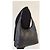 Longchamp Le Foulonne Handtasche aus schwarzem Narbenleder - Ansicht 6