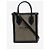 Balmain Paris Shopper-Bag aus Canvas und Leder Schwarz Beige - Ansicht 3