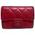 Chanel Portafoglio Classico in Pelle Matelassé Rosso