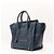 Céline Celine Mini Luggage Bolsa Couro Azul - vista 2