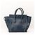 Céline Celine Mini Luggage Bolsa Couro Azul - vista 3
