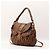 Miu Miu Borsa Hobo in Pelle Arricciata Marrone - vista 2