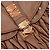 Miu Miu Borsa Hobo in Pelle Arricciata Marrone - vista 6