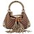 Bamboo Gucci Borsa Hobo Monogram GG con Nappine in Bambù Marrone Beige
