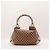 Bamboo Gucci Borsa Hobo Monogram GG con Nappine in Bambù Marrone Beige - vista 3