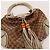 Bamboo Gucci Borsa Hobo Monogram GG con Nappine in Bambù Marrone Beige - vista 6