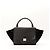 Céline Celine Borsa Trapeze Pelle Nera e Camoscio Nero