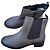 Autre Marque Salamander Leather Ankle Boots Taupe