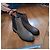 Autre Marque Salamander Leather Ankle Boots Taupe - view 4