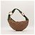 Bamboo Borsa Hobo Gucci in tela GG Supreme e bambù Marrone D'oro Verde - vista 3