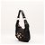 Borsa a tracolla Gucci Bamboo in tela GG Nero - vista 2
