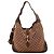 Bamboo Borsa hobo Gucci in tela monogram GG con bambù Marrone Monogramma