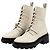 Botines Hermès Funk Kelly Blanc de Paris Piel Talla 38 Blanco