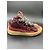 Lanvin Curb High-Top Sneaker aus bordeauxrotem Leder Braun - Ansicht 6