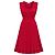 Valentino Rotes Rippstrick-Midikleid
