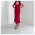 Valentino Rotes Rippstrick-Midikleid - Ansicht 2