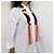 Twilly Hermès Brides de Gala Shadow de seda com franjas Preto Rosa Branco Azul Verde Laranja Amarelo - vista 7