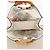 Fendi Runaway Large Shopper Tote in mesh floreale e rattan Bianco Multicolore - vista 11