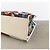 Fendi Runaway Large Shopper Tote in mesh floreale e rattan Bianco Multicolore - vista 6