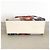 Fendi Runaway Large Shopper Tote in mesh floreale e rattan Bianco Multicolore - vista 7