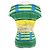 Issey Miyake PLEATS PLEASE Camiseta de poliéster con estampado all-over Azul Verde Amarillo - vista 3