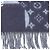 Louis Vuitton NIGO 100% Cashmere Schal Blau Marineblau - Ansicht 6