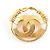 Broche Chanel COCO Mark Doré