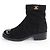 Stivali in pelle scamosciata Matelasse CHANEL COCO Mark Turnlock Nero - vista 4