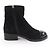 Stivali in pelle scamosciata Matelasse CHANEL COCO Mark Turnlock Nero - vista 5