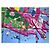Hermès Foulard "The Battery New York" Edizione Speciale Ugo Gattoni 90cm Nero Rosa Bianco Rosso Blu Verde Giallo - vista 4