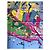 Hermès Foulard "The Battery New York" Edizione Speciale Ugo Gattoni 90cm Nero Rosa Bianco Rosso Blu Verde Giallo - vista 5