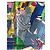 Hermès Foulard "The Battery New York" Edizione Speciale Ugo Gattoni 90cm Nero Rosa Bianco Rosso Blu Verde Giallo - vista 6