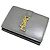 Autre Marque Cartera Monograma Saint Laurent YSL Gris