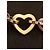 Bracciale Tiffany & Co. Heart Link Argento e Oro Giallo D'oro Silver hardware - vista 3