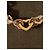 Bracciale Tiffany & Co. Heart Link Argento e Oro Giallo D'oro Silver hardware - vista 7