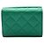 Chanel Matelassé Green Tri-fold Geldbörse Grün - Ansicht 2