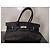 Hermès Birkin Borsa in Pelle Grana Nera Nero - vista 10