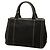 Prada Small Canvas Canapa Logo Tote Preto - vista 2