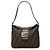 Bolsa de ombro Fendi Brown Zucca Canvas com aba dupla Marrom